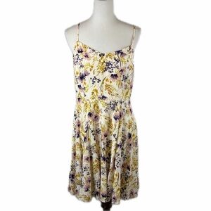 Old Navy Floral Cami Dress Size L Fit & Flare Bloomcore Cottage Vacation Spring